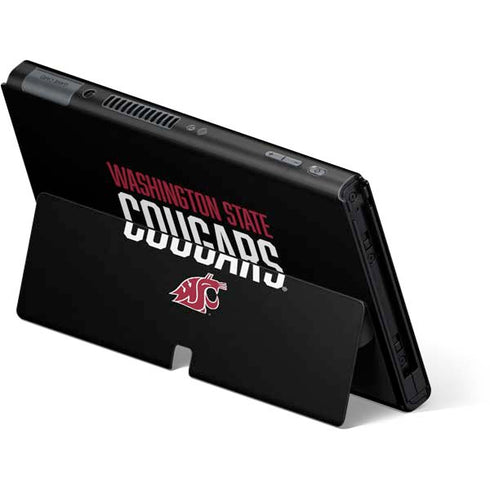 Washington State University Cougars Nintendo Switch OLED (2021) Skin